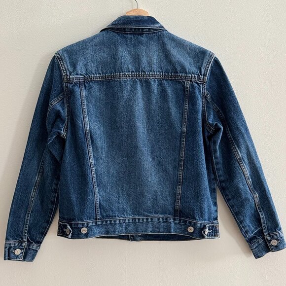 GAP Girls Classic Cotton Icon Denim Jacket, Medium Wash, Size XXL - Picture 3 of 9